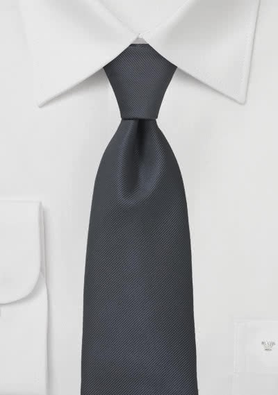 Cravatta XXL grigio scuro