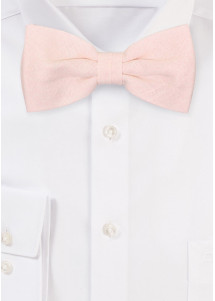 Papillon da uomo in 100% lino (rosa/beige)
