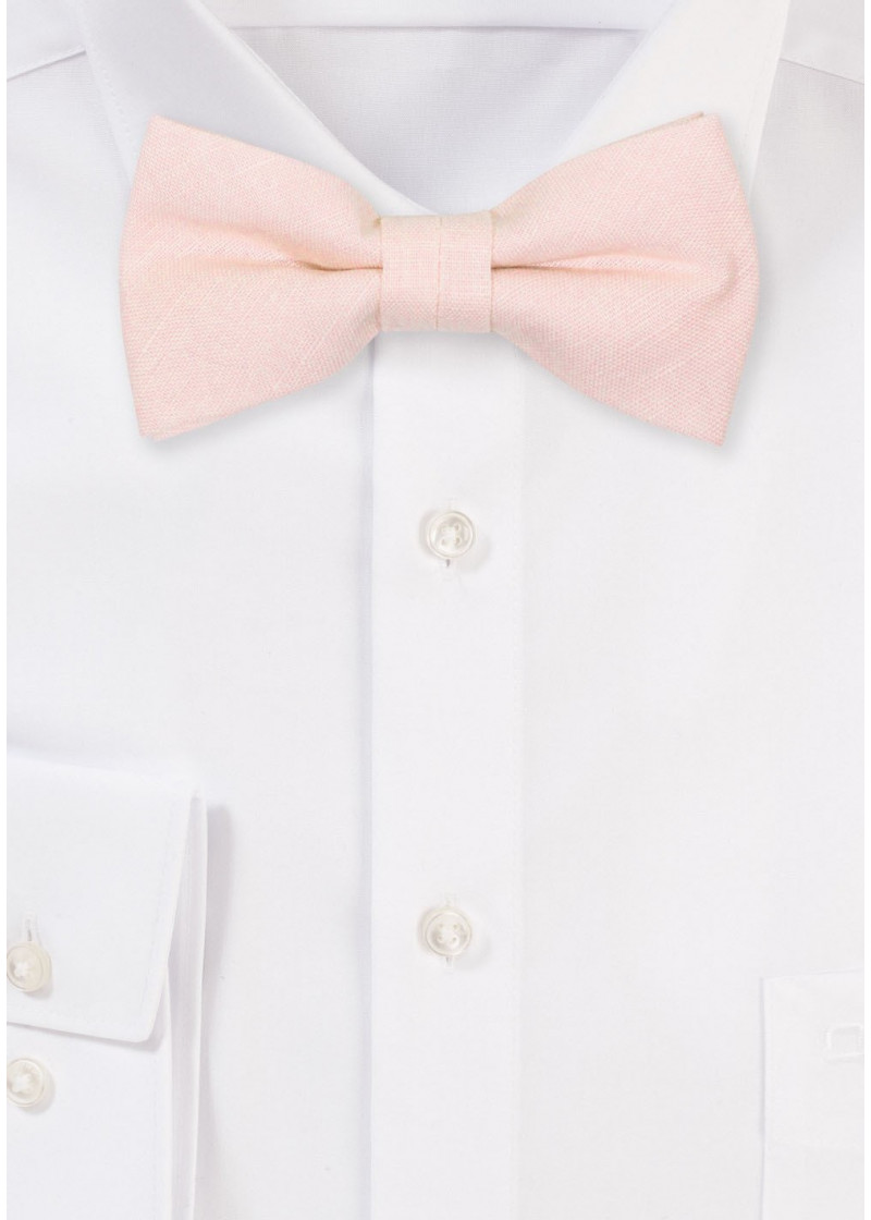 Papillon per bambini in 100% lino (rosa/beige)