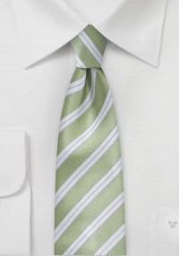 Cravatta business a righe strette verde...