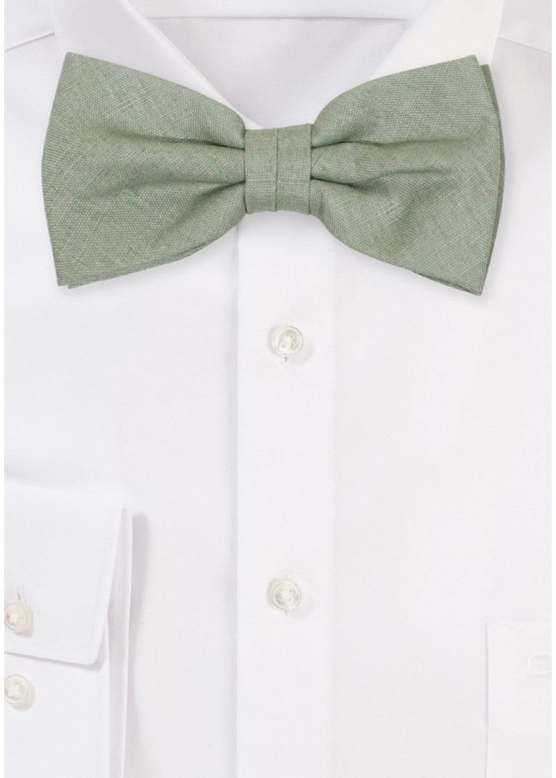 Papillon da uomo in 100% lino (verde lime scuro)