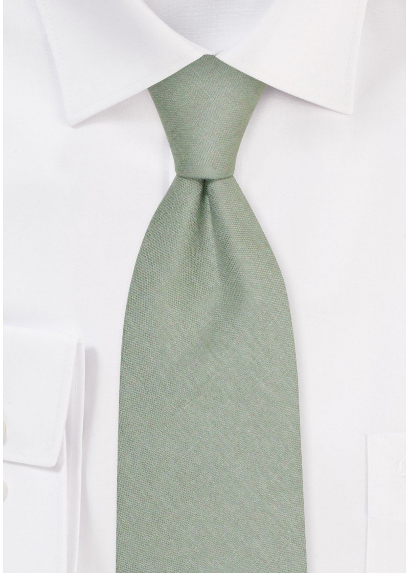 Cravatta per bambini in 100% lino (verde lime