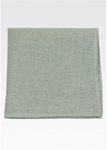 Fazzoletto da taschino in 100% lino (verde...