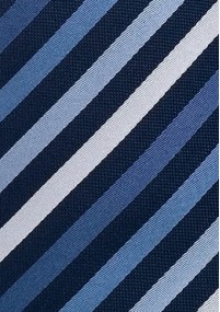 XXL-Krawatte Streifenstruktur blau silbergrau