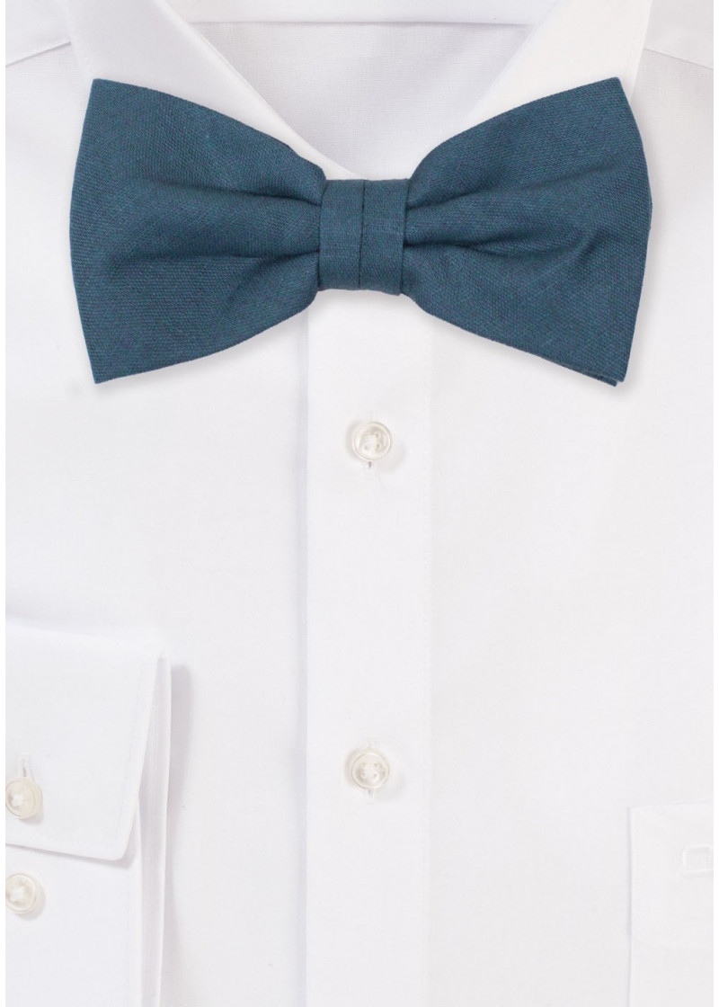 Papillon da uomo in 100% lino (blu)
