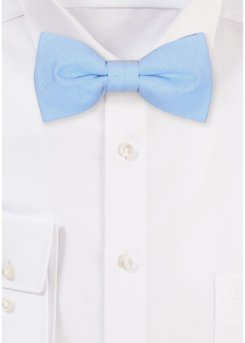 Papillon per bambini in 100% lino (chiaro/blu)