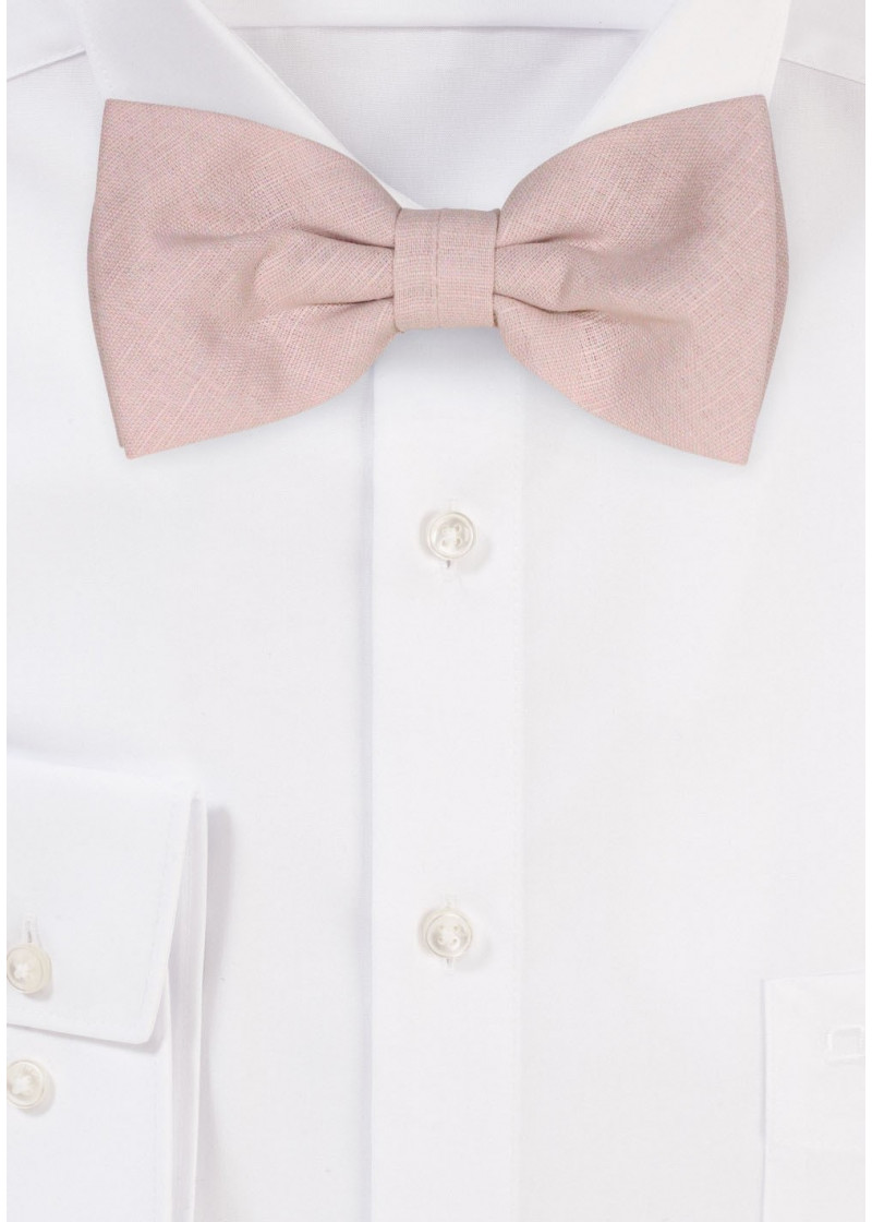 Papillon da uomo in 100% lino (sabbia/beige)