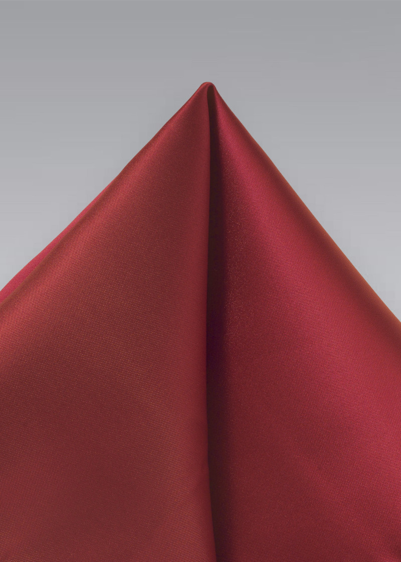Fazzoletto da taschino in fibra sintetica rosso
