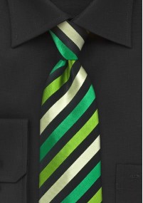 Cravatta XXL righe verdi nero