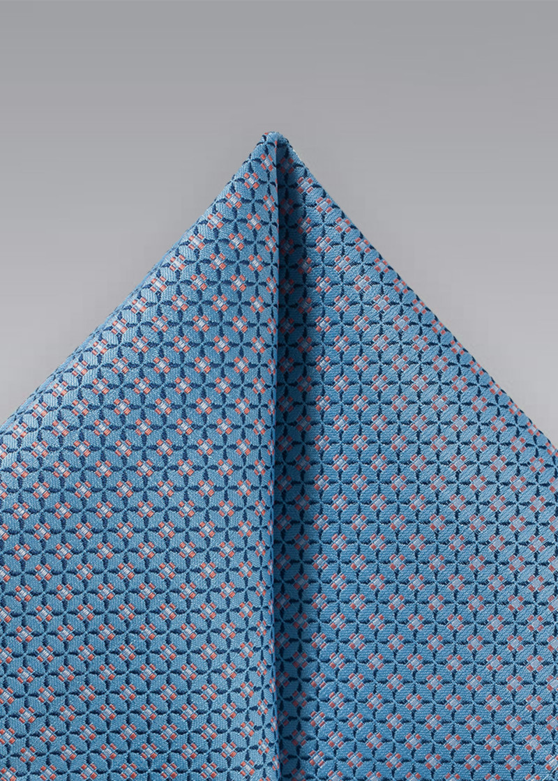 Pochette da taschino Puccini - blu acciaio con