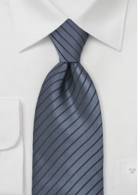 Cravatta XXL grigio  righe