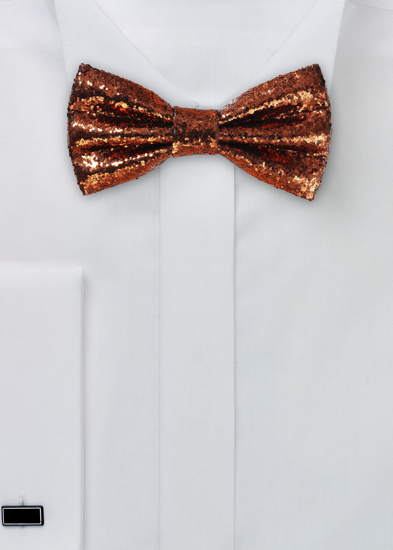 Papillon scintillante color bronzo