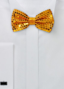 Papillon con paillettes in arancione intenso