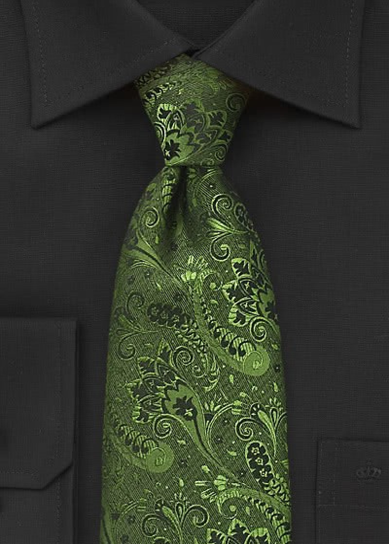 Cravatta viticcio verde