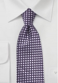 XXL-Krawatte Punkt-Dessin violett