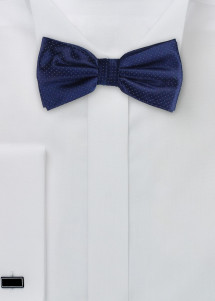 Papillon da uomo a pois blu navy