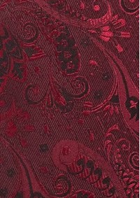 XXL-Krawatte florales Dessin rot