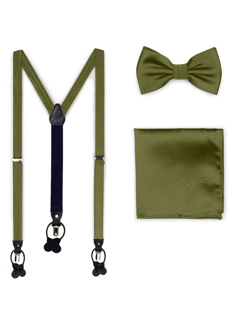 Set regalo bretelle, papillon, sciarpa decorativa