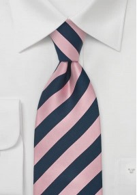 Cravatta righe rosa blu