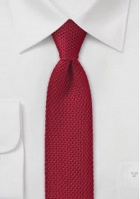 Cravatta rossa seta maglia
