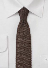 Cravatta seta marrone maglia