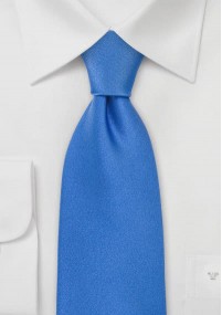 Cravatta a clip blu tinta unita