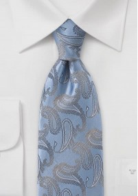 Cravatta business paisley azzurro