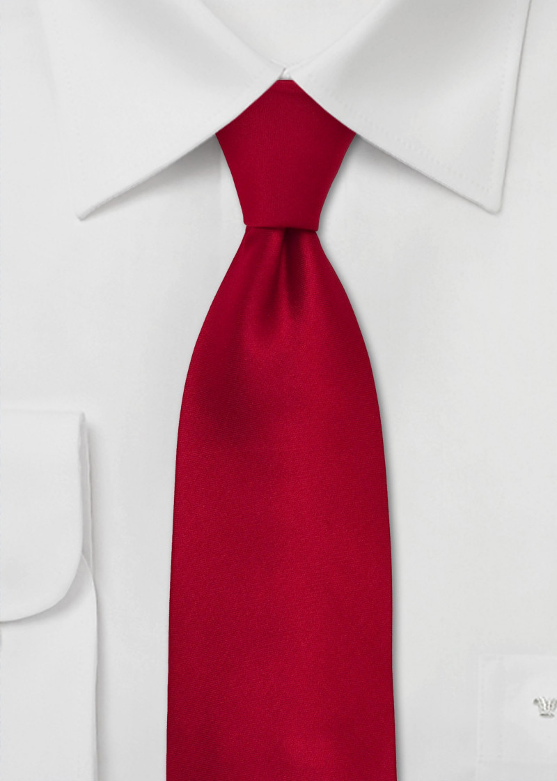 Cravatta XXL in rosso intenso