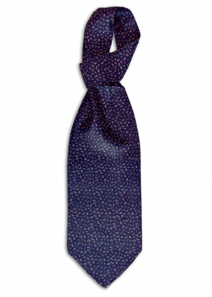 Ascot aus dem gleichen Stoff und Farbe