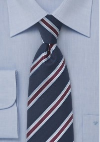 Cravatta righe blu notte