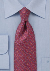 Cravatta seta rossa