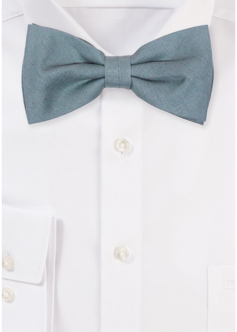Papillon da uomo in 100% lino (blu / acquamarina)