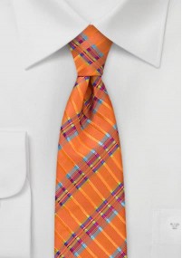 Cravatta stretta righe colorate