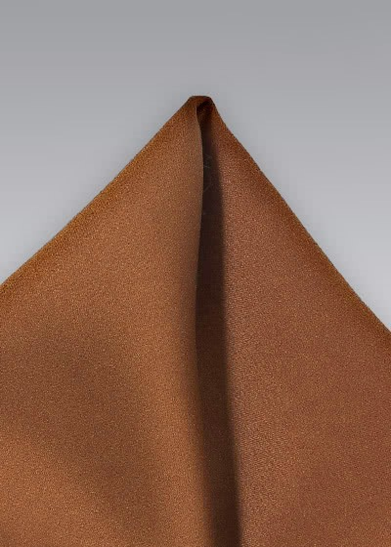Fazzoletto taschino microfibra marrone