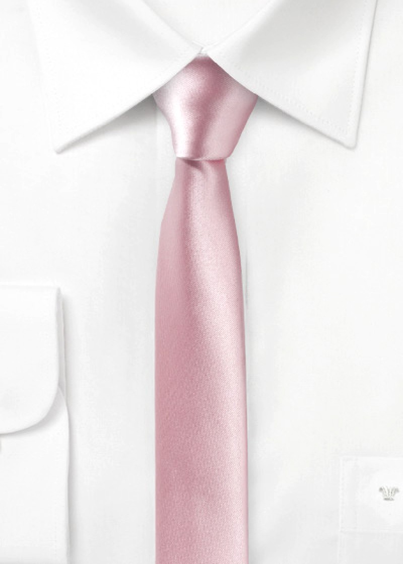 Cravatta extra stretta Rosa scuro
