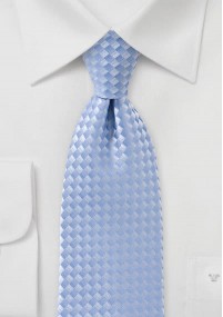 Cravatta blu ghiaccio quadrati