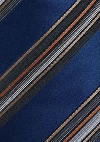 Kravatte Streifendesign blau