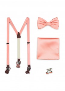 Set: bretelle, papillon, fazzoletto da...