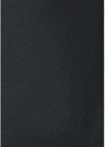 Krawatte feingerippte Oberfläche schwarz