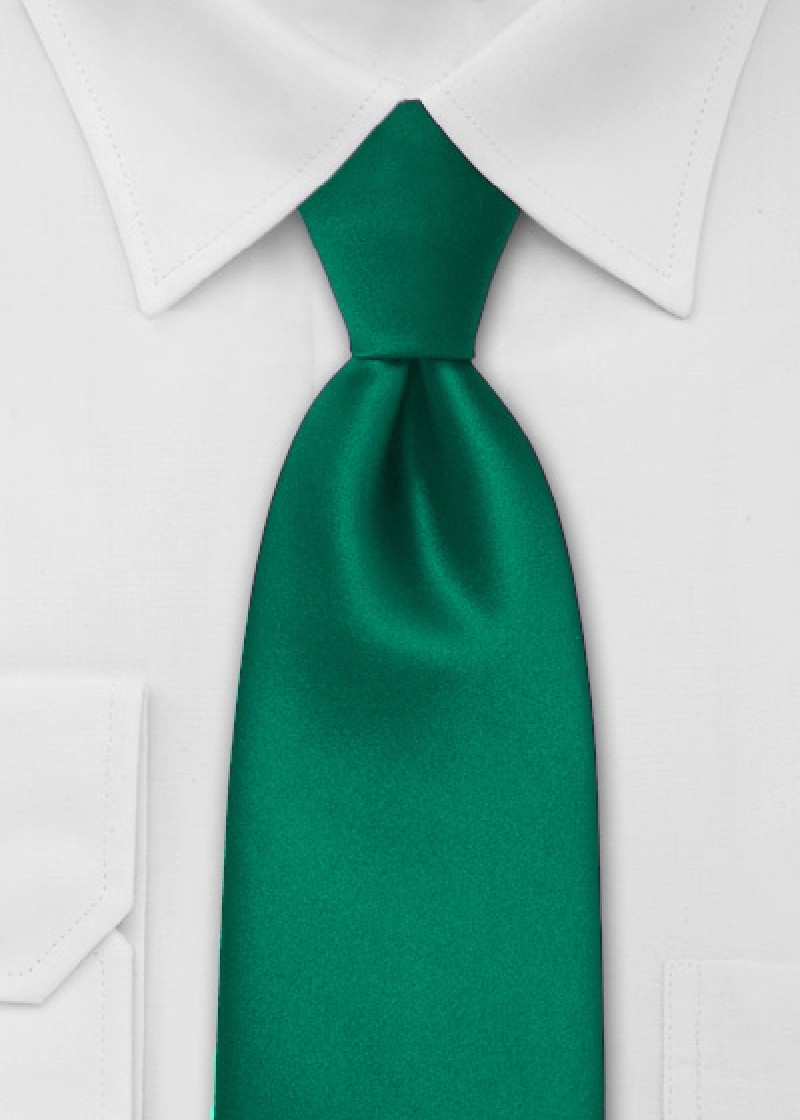 Cravatta verde microfibra