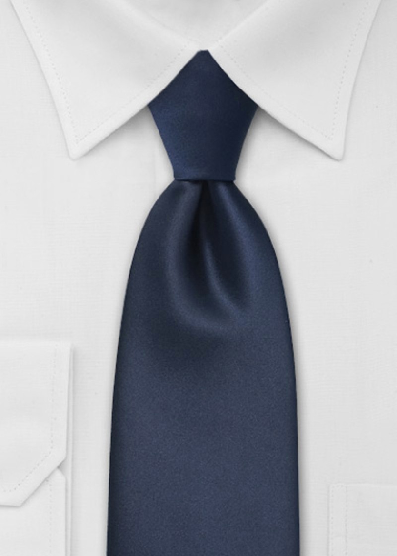 Cravatta clip microfibra blu