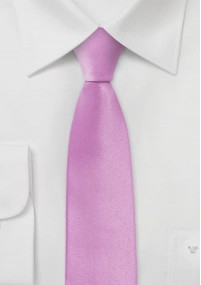 Schmale Krawatte in rosa