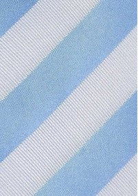 Krawatte extra lang Streifen hellblau weiß