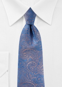 Cravatta in elegante azzurro con paisley...