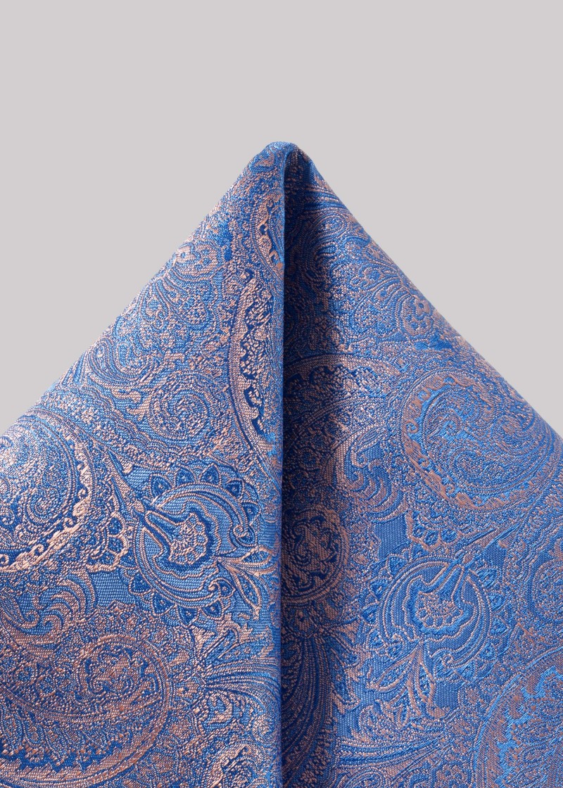 Pochette da taschino in elegante blu chiaro con