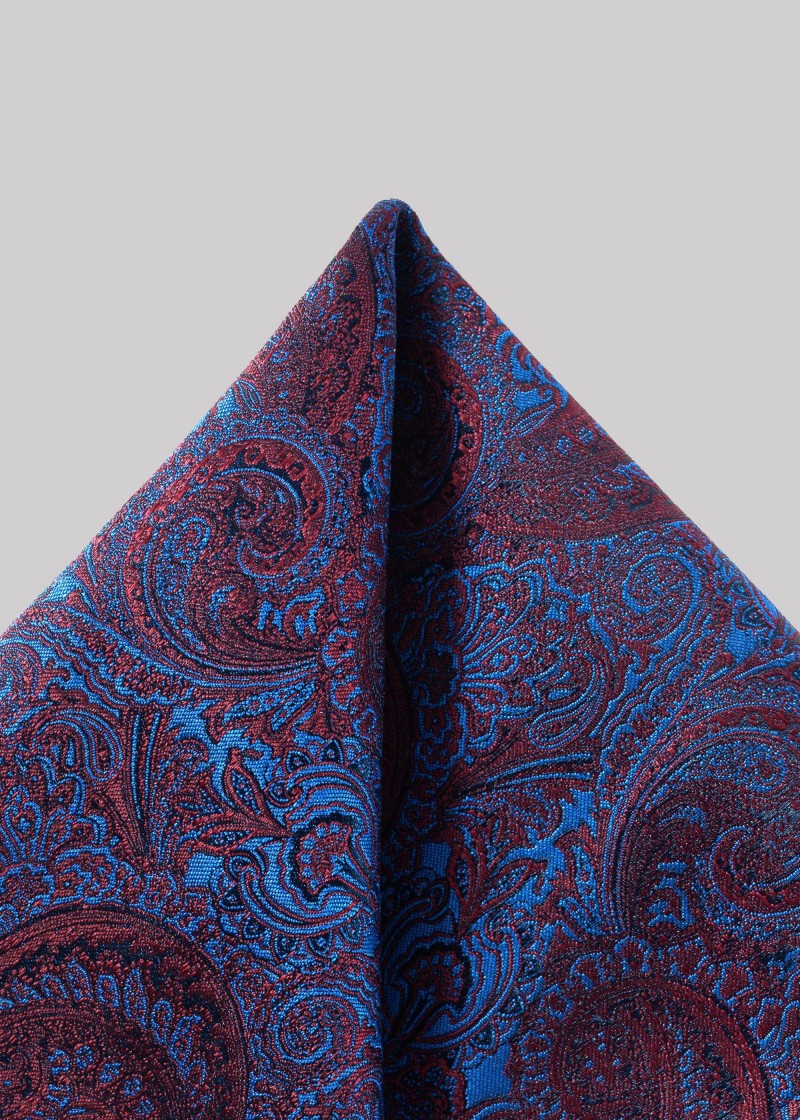 Fazzoletto da taschino in elegante blu indaco con