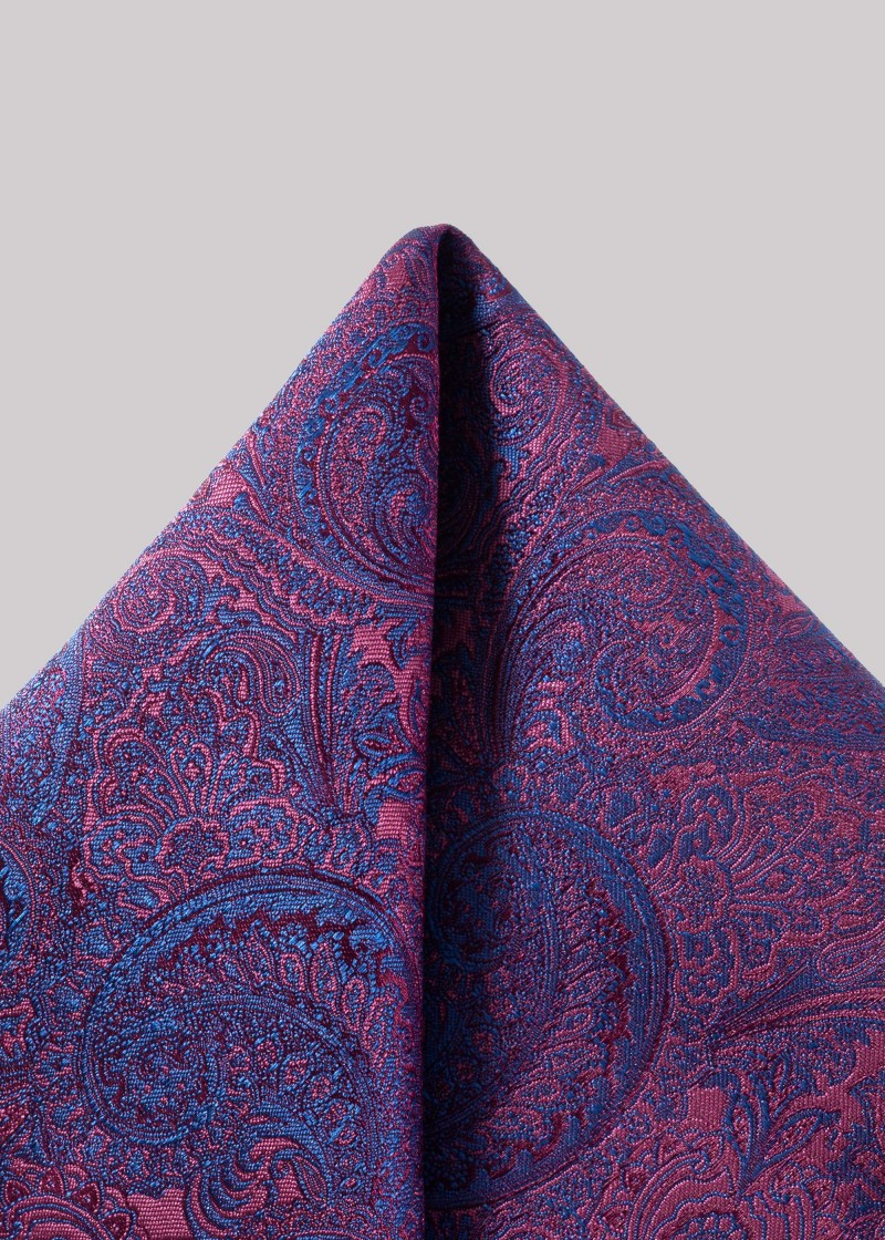Fazzoletto da taschino in elegante viola con