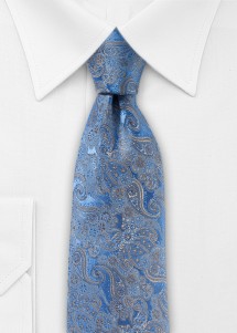 Cravatta blu con motivo paisley da Parsley