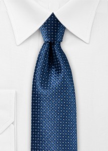 Cravatta blu con motivo a pois