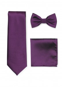 Fazzoletto per papillon a coste viola